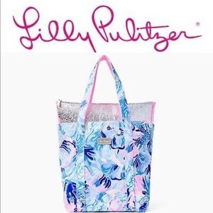 Lilly Pulitzer Cooler Tote Saltwater Blue